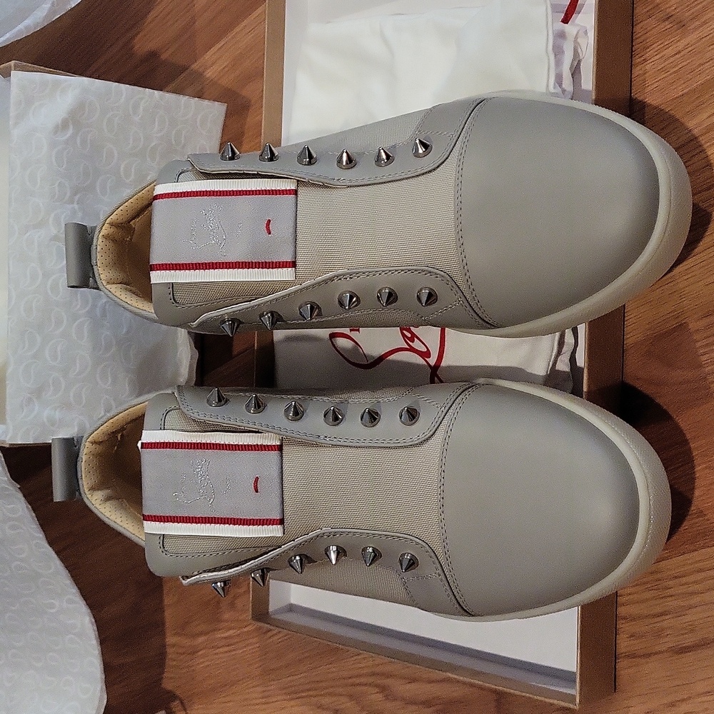 NIB Christian Louboutin F.A.V Fique A Vontade Sneakers Size 44.5 - Picture 6 of 12